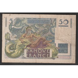 FRANCE - PICK 127 - 50 FRANCS LE VERRIER - 03/10/1946 - D.39