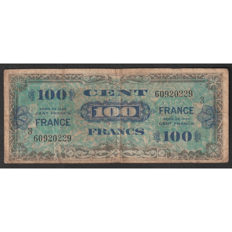 FAY VF 25/3 - 100 FRANCS VERSO FRANCE - 1945 - SERIE 3 - PICK 105s