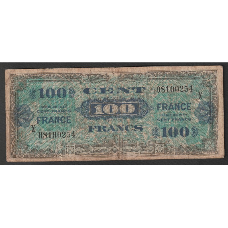 FAY VF 25/1 - 100 FRANCS VERSO FRANCE - 1945 - SÉRIE X - PICK 105s