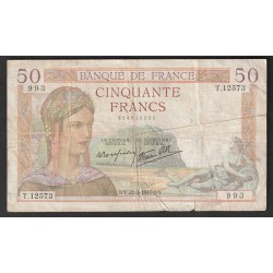 FAY 18/39 - 50 FRANCS CERES...