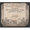 ASSIGNAT DE 50 SOLS - 23/05/1793 - DOMAINES NATIONAUX - SERIE 333