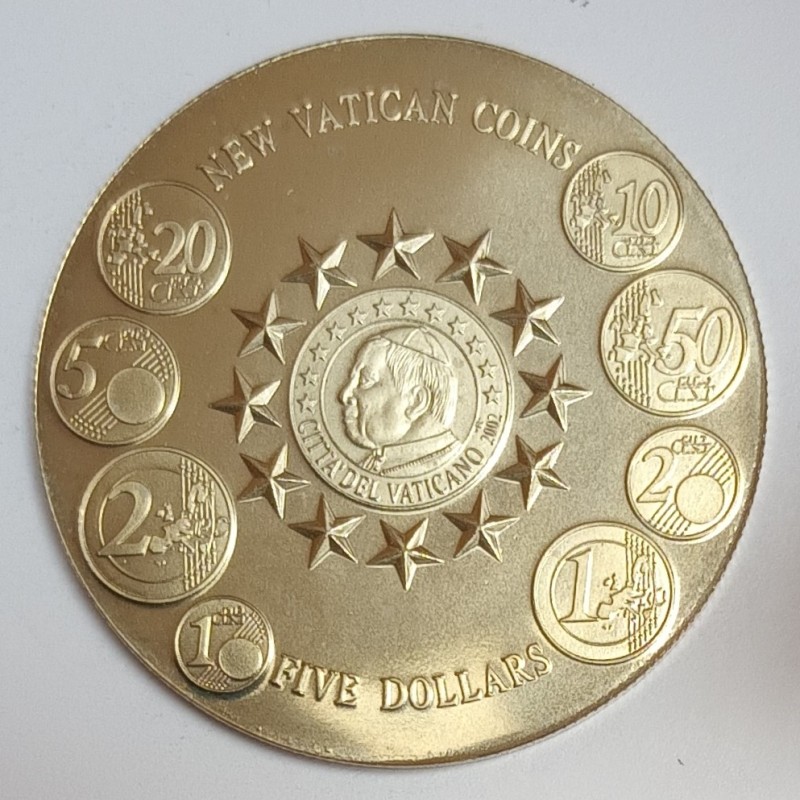 LIBERIA - 5 DOLLARS 2002 - NEW VATICAN COIN