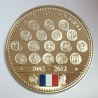 FRANCE - MÉDAILLE - L'EUROPE DES XXVII - 10 ANS DE L'EURO 2002 - 2012