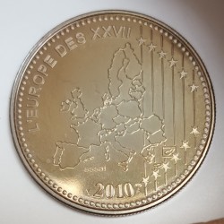 FRANCE - MÉDAILLE - L'EUROPE DES XXVII - 50 ANS DU NOUVEAU FRANC - 1960 - 2010