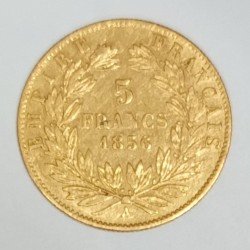 FRANCE - KM 787 - 5 FRANCS 1856 A - GOLD - NAPOLEON III