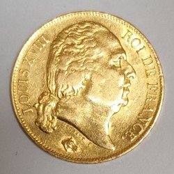 FRANCE - KM 712 - 20 FRANCS 1818 W - Lille - GOLD - LOUIS XVIII