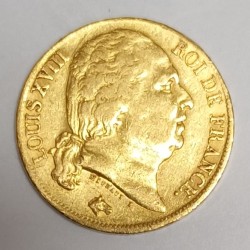 FRANKREICH - KM 712 - 20 FRANCS 1817 L - Bayonne - GOLD - LOUIS XVIII