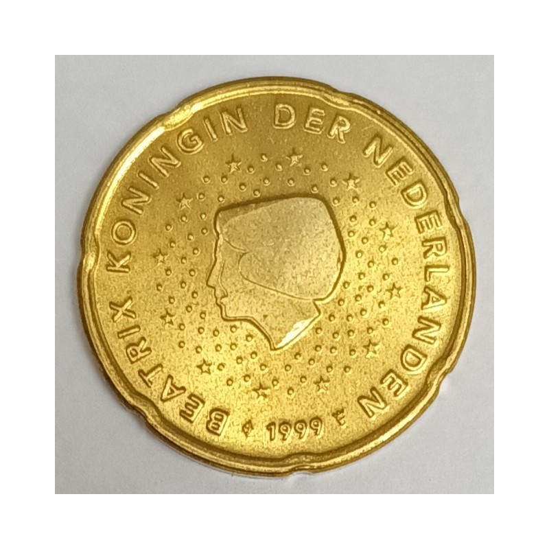 PAYS BAS - 20 EURO CENT 1999 - BEATRIX - SUPERBE A FLEUR DE COIN