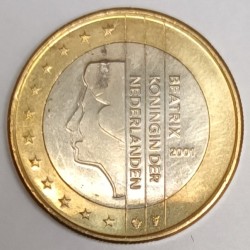 PAYS BAS - 1 EURO 2001 - BEATRIX - SUPERBE A FLEUR DE COIN