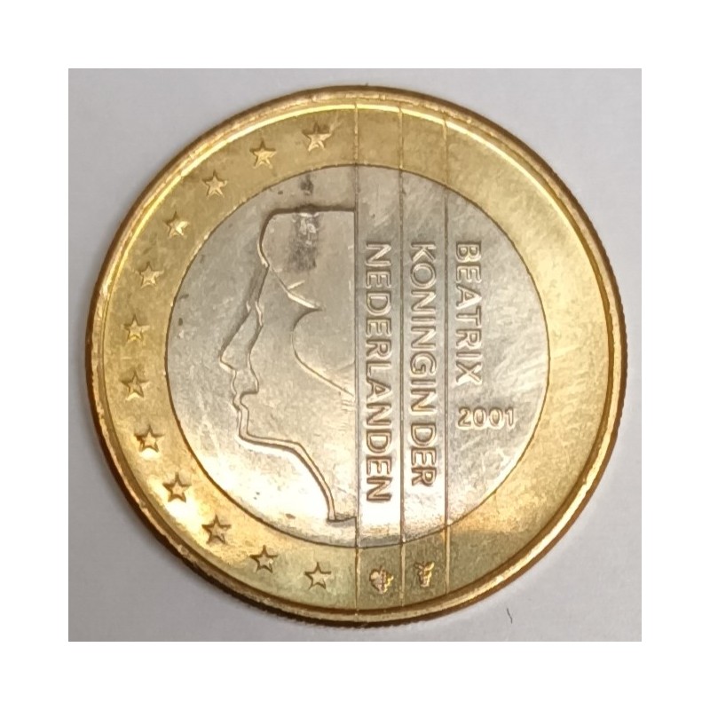 PAYS BAS - 1 EURO 2001 - BEATRIX - SUPERBE A FLEUR DE COIN