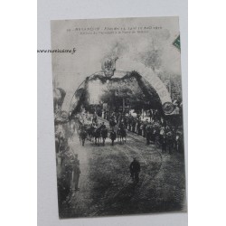 France - 25 - Doubs - Besançon - Fêtes des 13, 14 et 15 Aôut 1910 - Arrivée du président