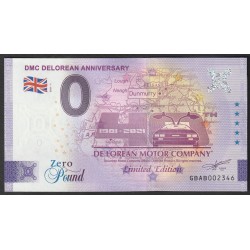 ROYAUME UNI - 0 POUND - ANNIVERSAIRE DMC DELOREAN - 2021-1