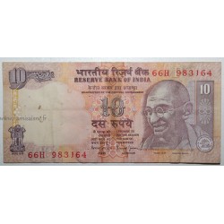 INDE - PICK 89 j - 10 RUPEES 1996 - NON DATE - LETTRE P