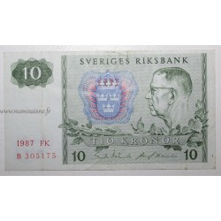 SUEDE - PICK 52 e - 10 KRONOR 1987