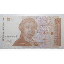 CROATIA - PICK 16 - 1 DINAR - 08.10.1991