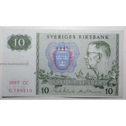 SUEDE - PICK 52 e - 10 KRONOR 1987