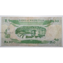 ILE MAURICE - PICK 35 a - 10 RUPEES  - NON DATE (1985)