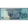 ZIMBABWE - PICK 104 a - 20 DOLLARS - 2020 - ELEPHANT