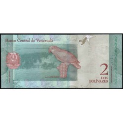 VENEZUELA - PICK 101 a - 2 BOLIVARES - 15.01.2018 - JOSEFA CAMEJO - PAPAGEI