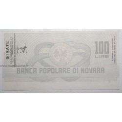 ITALIEN - PICK G 1283 - 100 LIRE 1977 - Banca popolare di Novara