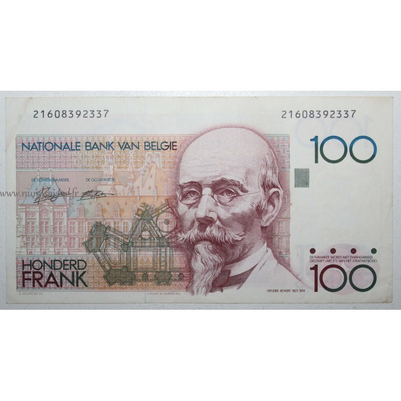 BELGIQUE - PICK 142 - 100 FRANCS - NON DATE 1982 - 1994