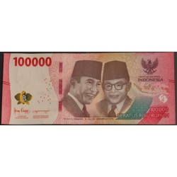 INDONESIA - 100,000 RUPEES - 2022 - ACHMED SUKARNO - MOHAMED HATTA