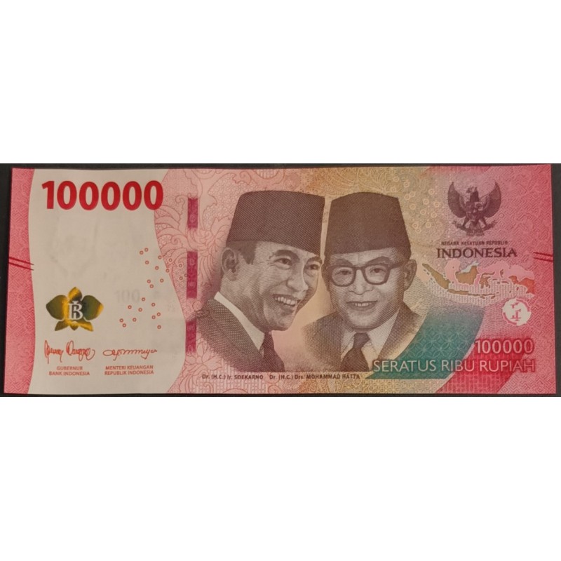 INDONESIEN – 100.000 RUPIEN – 2022 - ACHMED SUKARNO - MOHAMED HATTA