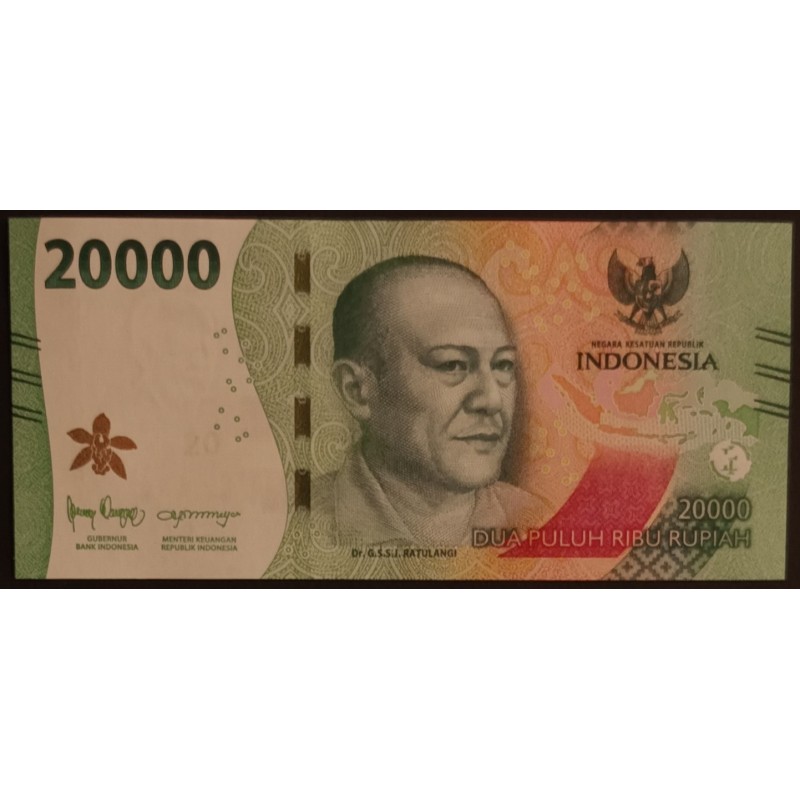 INDONESIEN – 20.000 RUPIEN – 2022 - Dr. Ratulangi