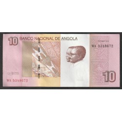 ANGOLA - PICK 151 b - 10 KWANZAS 2012 (2017) - José Eduardo dos Santos - Chutes Luena