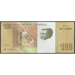 ANGOLA – PICK 153 a – 100 KWANZAS 2012 (2017) – José Eduardo dos Santos – Binga-Wasserfälle