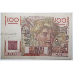 FRANCE - PICK 128 - 100 FRANCS JEUNE PAYSAN - 06/11/1948 - O.221