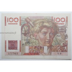 FRANCE - PICK 128 - 100 FRANCS JEUNE PAYSAN - 07/11/1945 - V.9