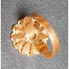 YELLOW GOLD RING - 18 CARATS - COIN HOLDER WITH 1 PESO GOLD - SIZE 54