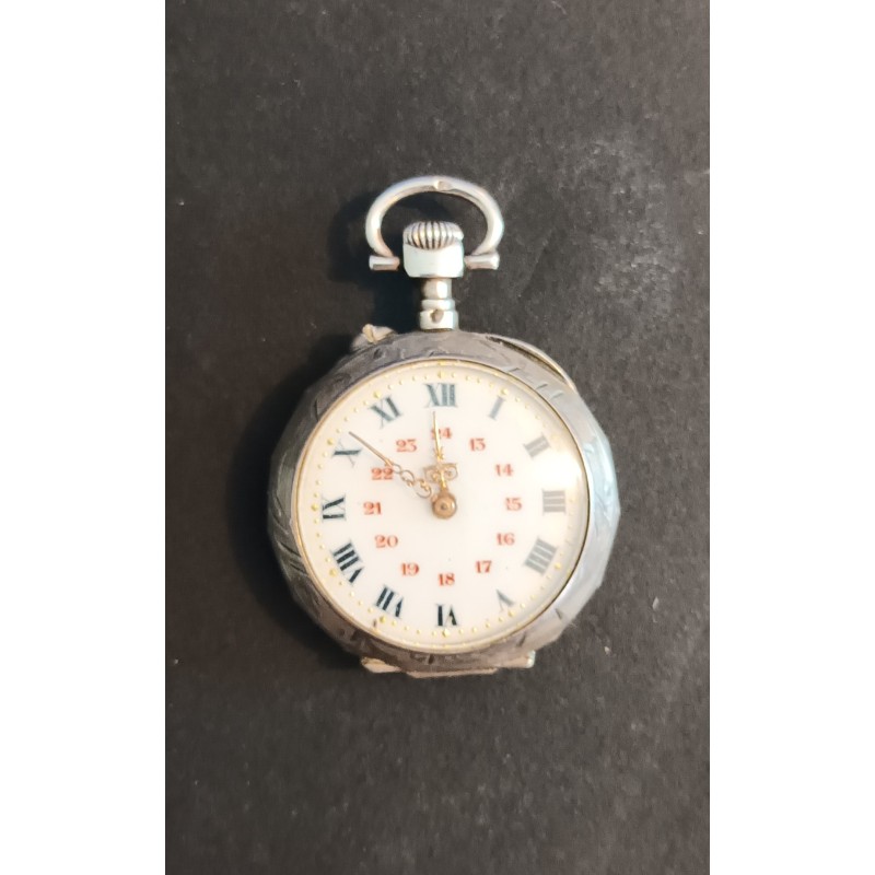 TASCHENUHR - SILBER - 19.93 g mit Mechanismus