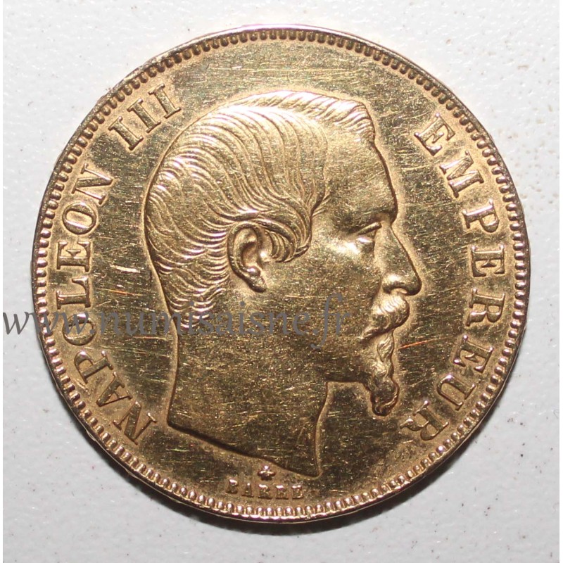 FRANCE - KM 785 - 50 FRANCS 1859 BB - Strasbourg - GOLD - TYP NAPOLEON III