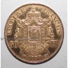 FRANCE - KM 785 - 50 FRANCS 1859 BB - Strasbourg - GOLD - TYP NAPOLEON III