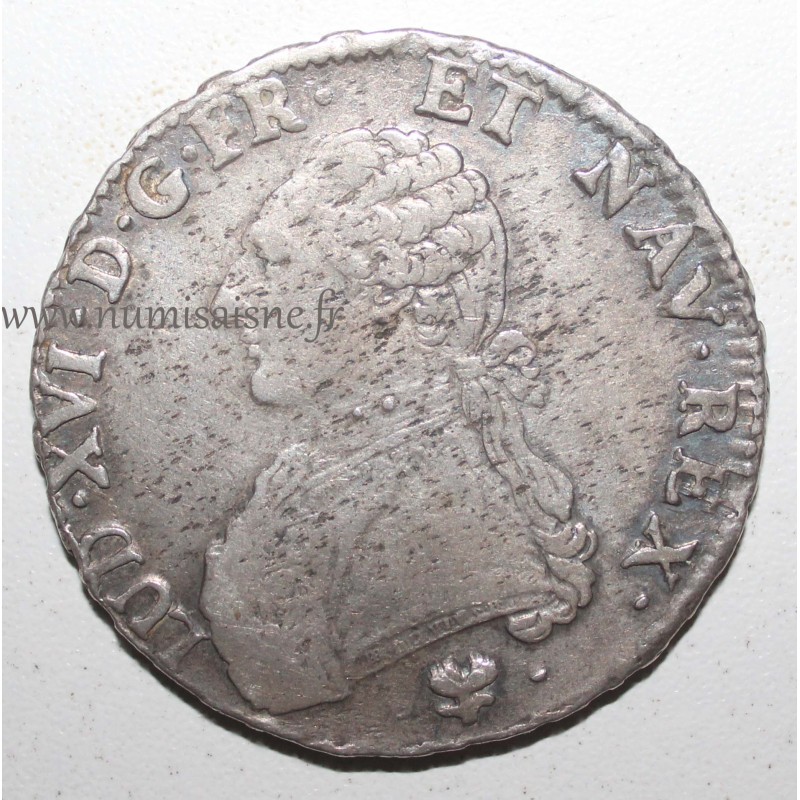 FRANKREICH - KM 564 - LOUIS XVI - 1774-1793 - ECU MIT OLIVENZWEIG - 1782 L - Bayonne