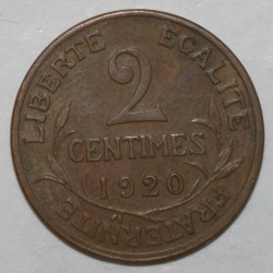 FRANKREICH - KM 841 - 2 CENTIMES 1920 - SS