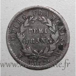 FRANCE - KM 691 - 1/2 FRANC 1812 W - Lille - TYPE EMPIRE