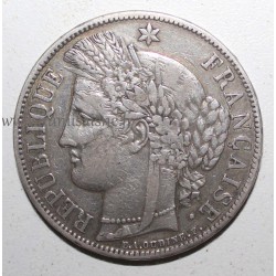 GADOURY 743 - 5 FRANCS 1870 A - Paris - TYPE CERES AVEC LEGENDE