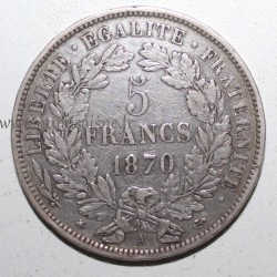 GADOURY 743 - 5 FRANCIS 1870 A - Paris - TYP CERES MIT LEGENDE