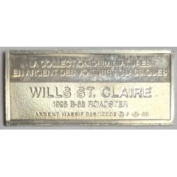 COLLECTION MINIATURES VOITURES CLASSIQUES - WILLS ST. CLAIR - 1925 - B-68 ROADSTER