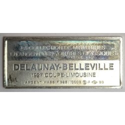 CLASSIC CAR MINIATURE COLLECTION - DELAUNAY BELLEVILLE - 1927 - COUPÉ LIMOUSINE