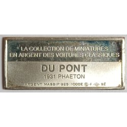 CLASSIC CAR MINIATURE COLLECTION - DU PONT - 1931 - PHAETON