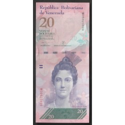 VENEZUELA - PICK 91 f - 20 BOLIVARES - 29-10-2013 - TORTUES