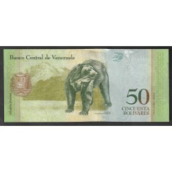 VENEZUELA – PICK 92 j – 50 BOLIVARES – 23.06.2015 – SIMON RODRIGUES – BÄR