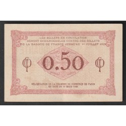 75 - PARIS - 50 CENTIMES - 10/031920 - PARIS CHAMBER OF COMMERCE