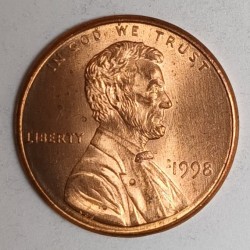 ÉTATS UNIS - km 201 - 1 CENT - LINCOLN SMALL CENT - 1998 - MEMORIAL