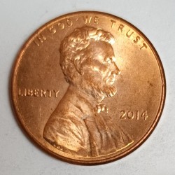 ÉTATS UNIS - KM 201 - 1 CENT 2014