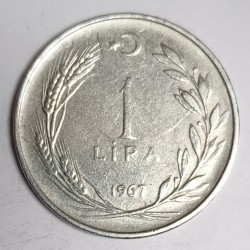 TURKEÏ - KM 889 - 1 LIRA 1967